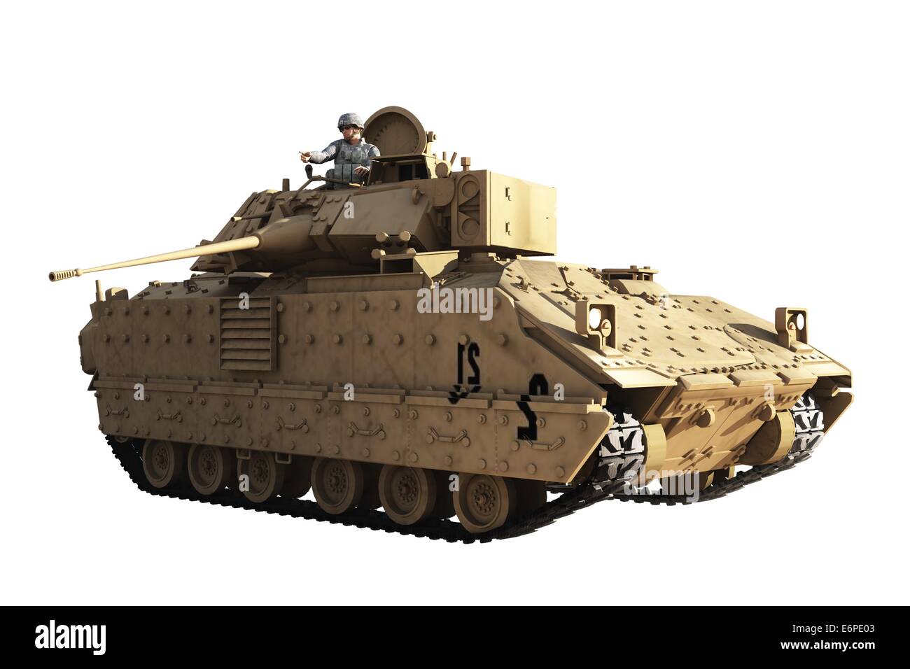 Officer commanding tank stands at open hatch Stock Photo Alamy