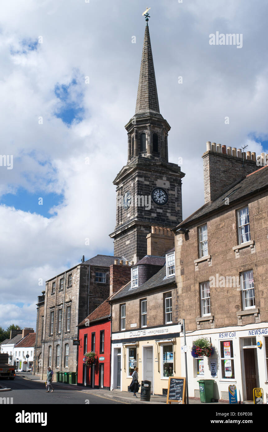 Haddington High Street and Town House, East Lothian, Scotland, Europe