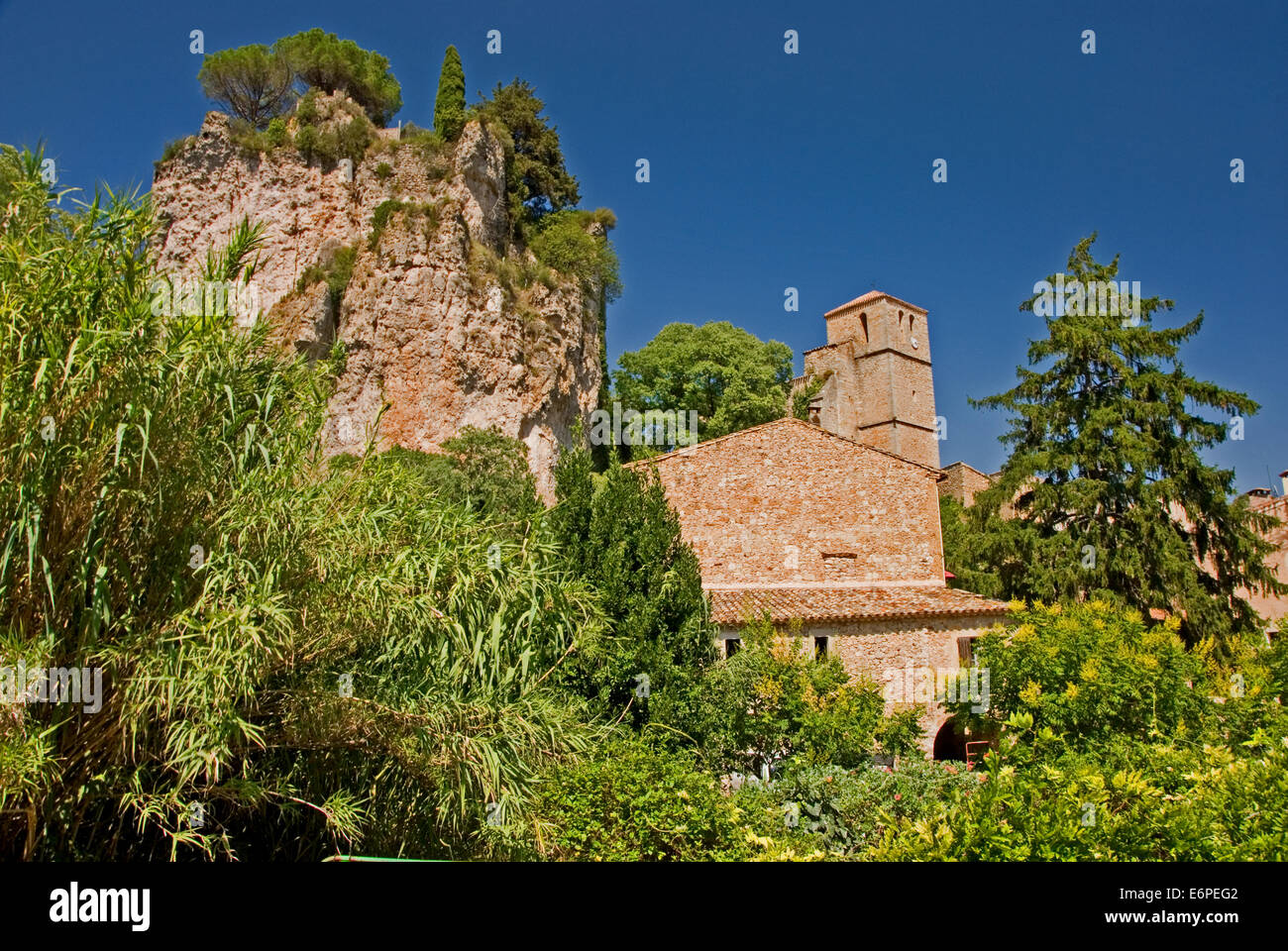 Moureze in the Languedoc Rousillon region of France Stock Photo