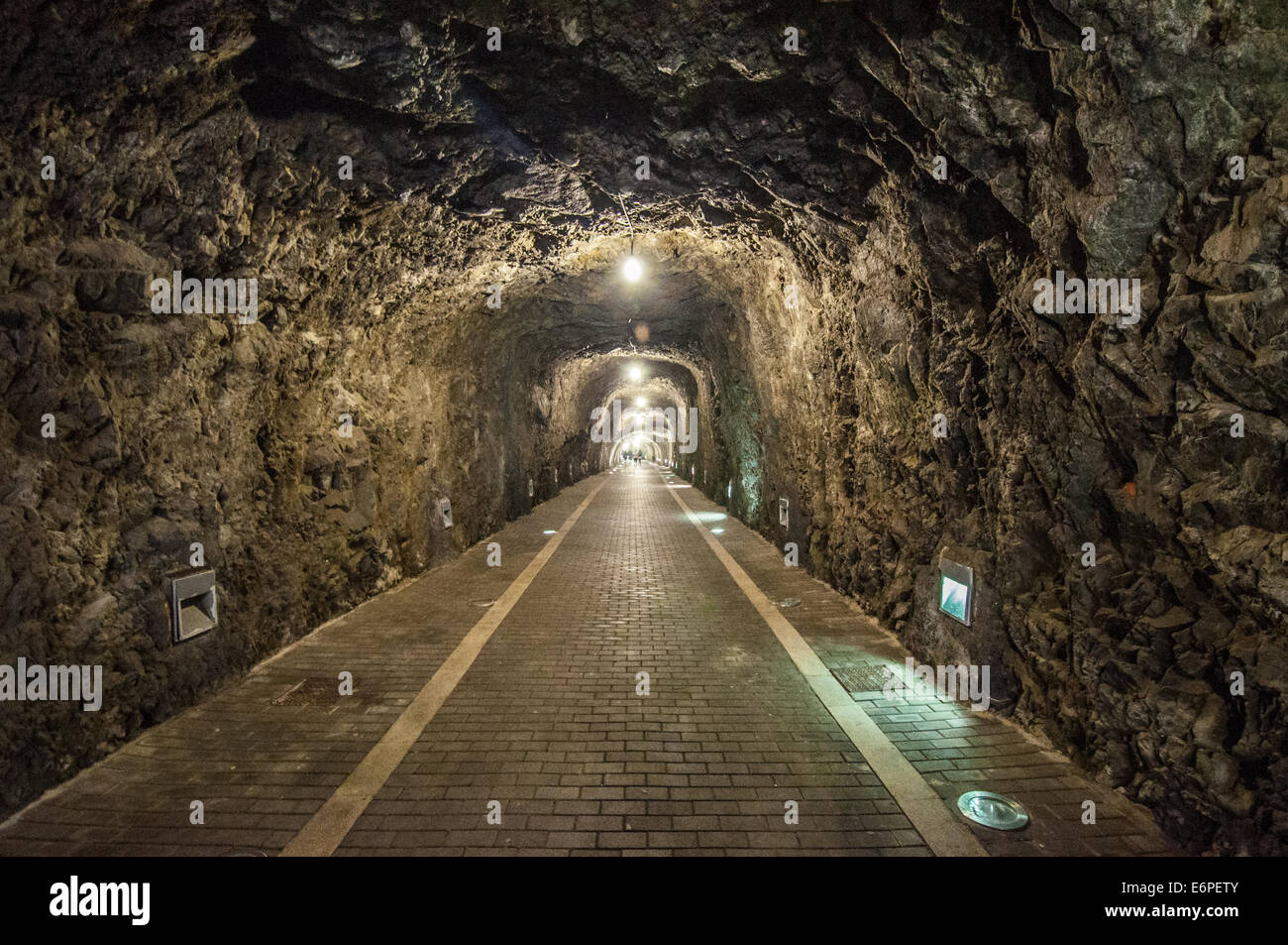 Rock Tunnel Stock Photo