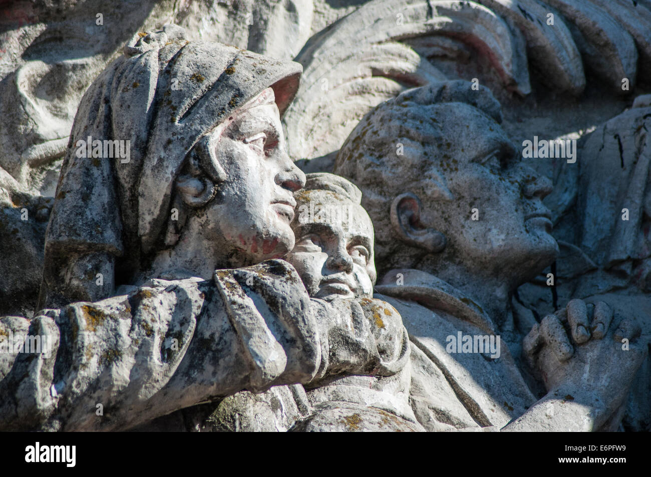 Monument to battle of Vitoria, Virgen Blanca Square Stock Photo
