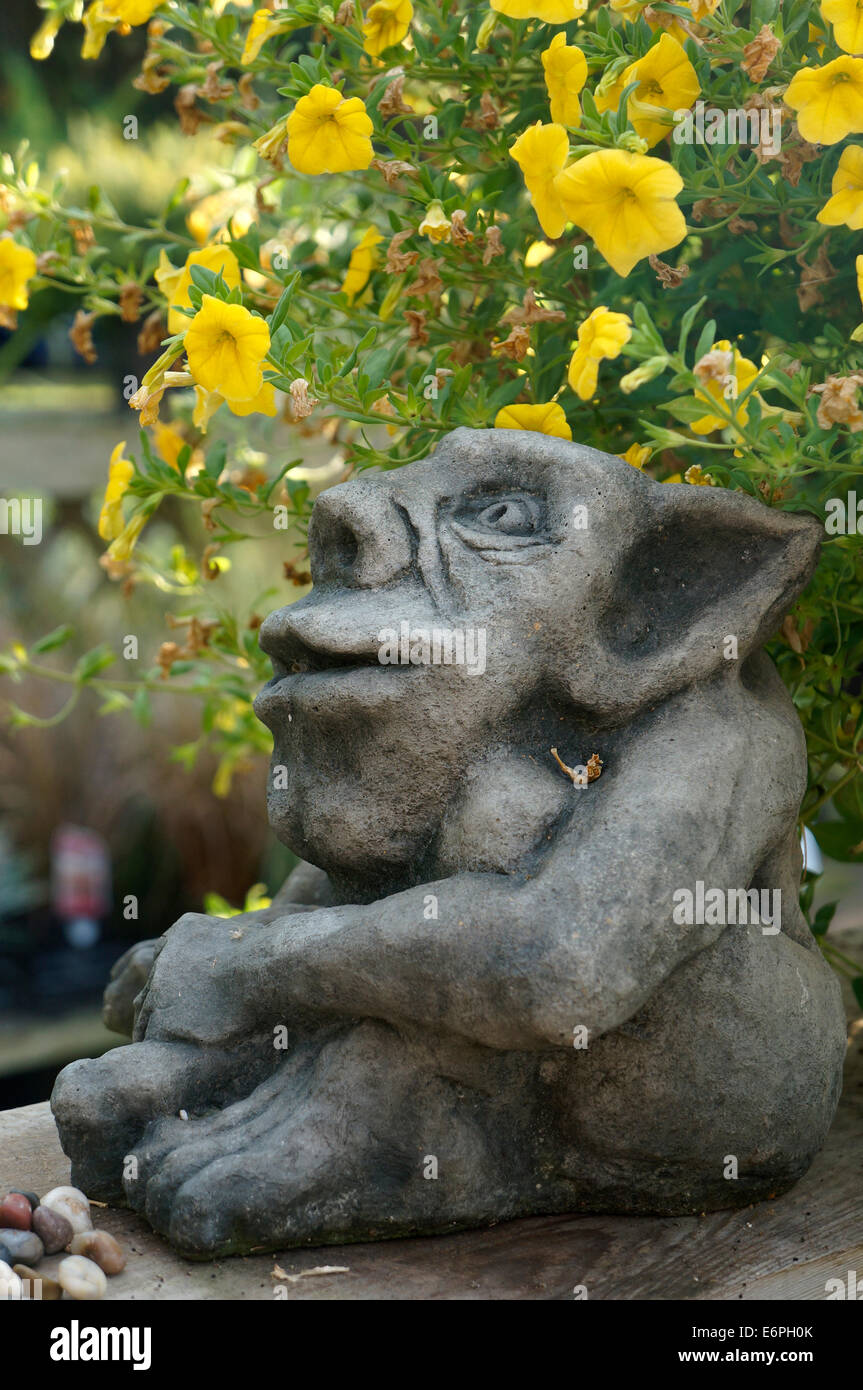 Garden troll sculpture Stock Photo Alamy