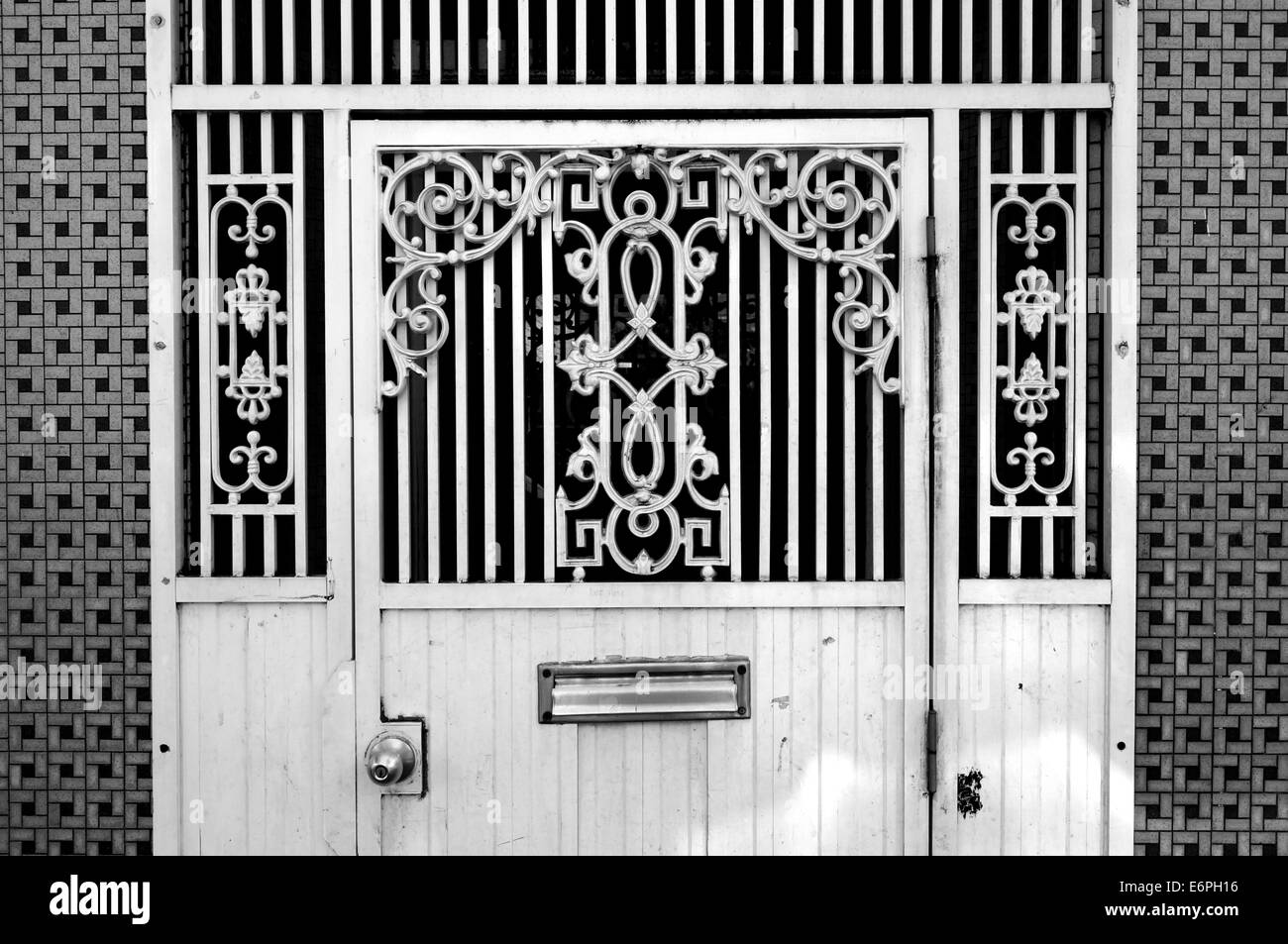 Ornate Steel Door In Vancouver S Japantown Vancouver Bc Canada