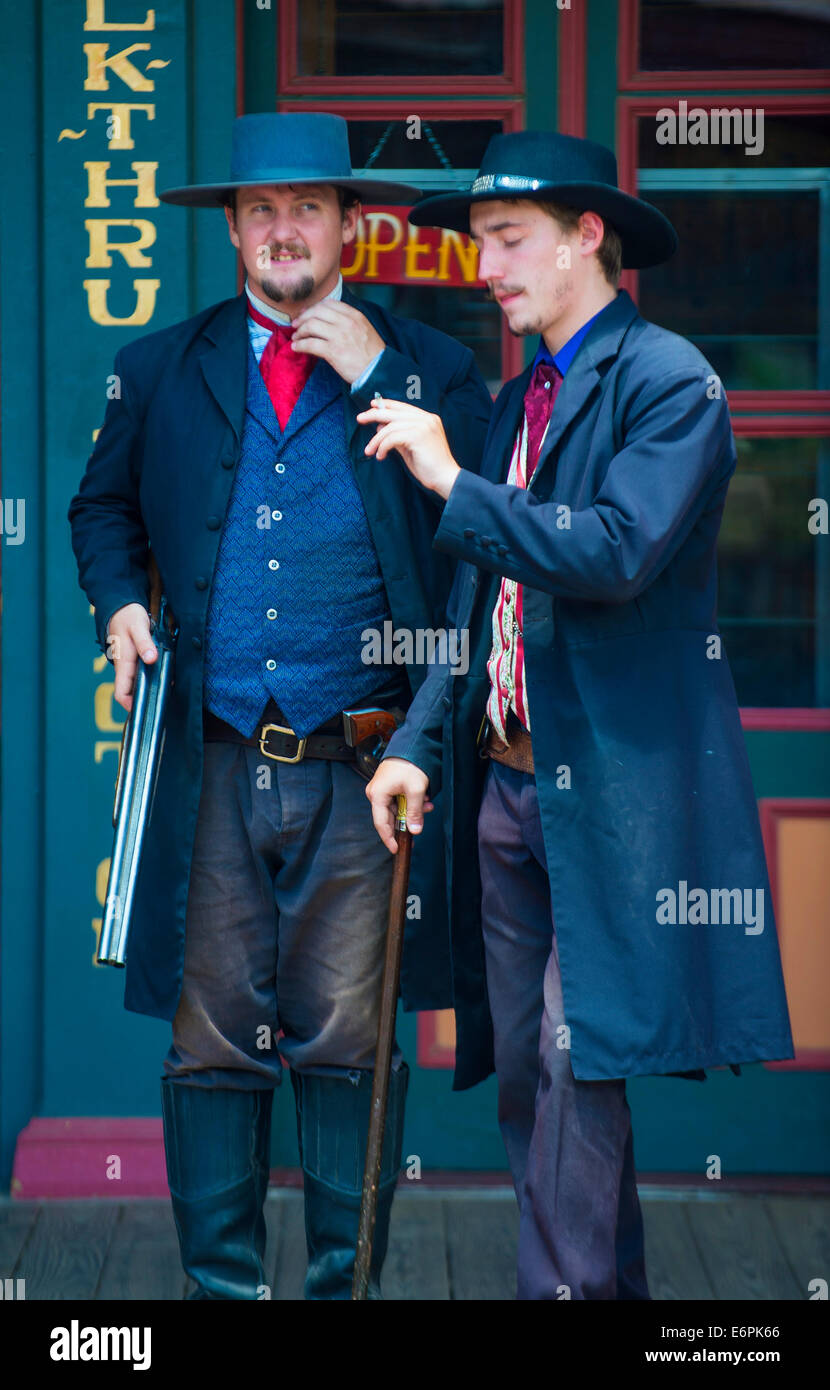 A participants in the Vigilante Days event in Tombstone , Arizona Stock Photo