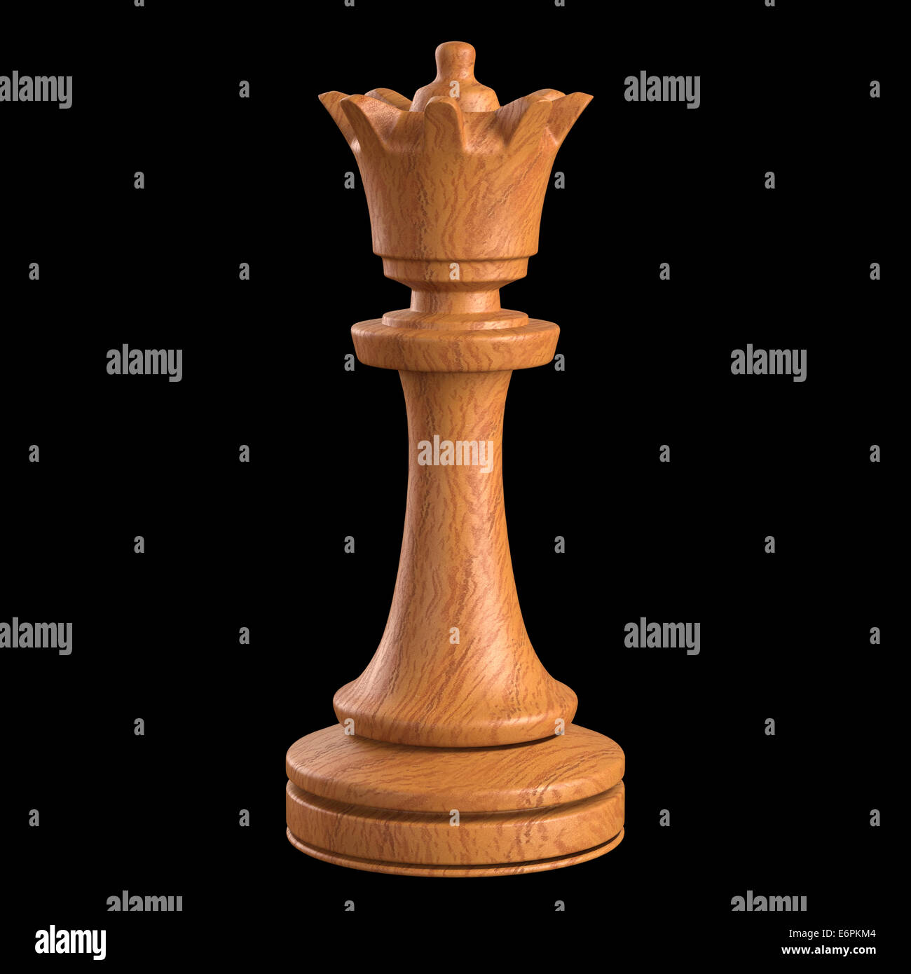 Wooden chess piece isolated. Clipping path included Stock Photo - Alamy