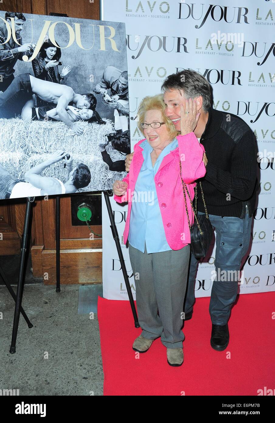 New York, NY, USA. 28th Aug, 2014. Jason Binn, Ruth Westheimer at ...