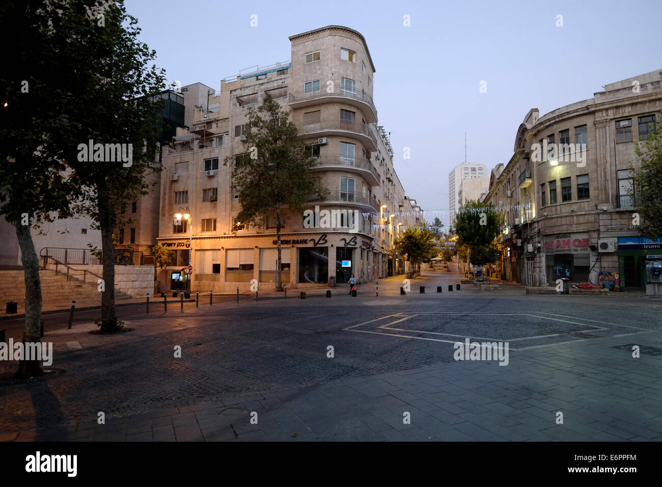 Zion Square and the pedestrian Ben Yehuda street in downtown West
