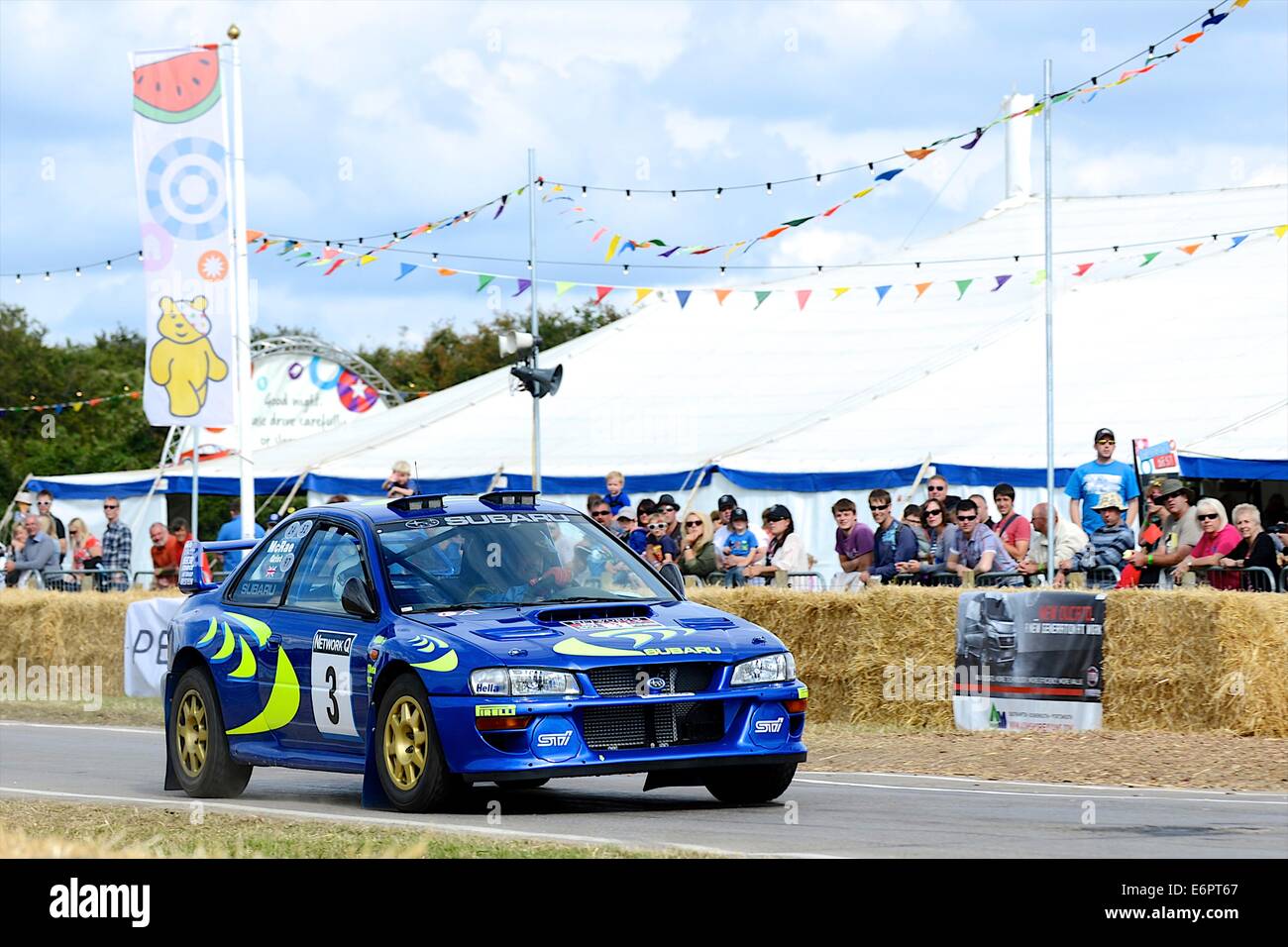 Suburu Legacy 555 rally car at at Chris Evans' CarFest South in aid of ...