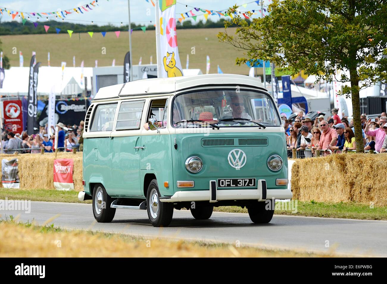 VW Transporter campervan at Chris Evans' CarFest South in aid of Children In Need Stock Photo