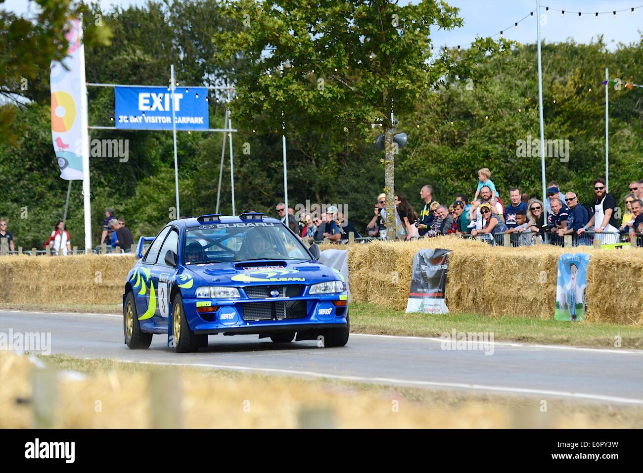 Suburu Legacy 555 rally car at at Chris Evans' CarFest South in aid of ...