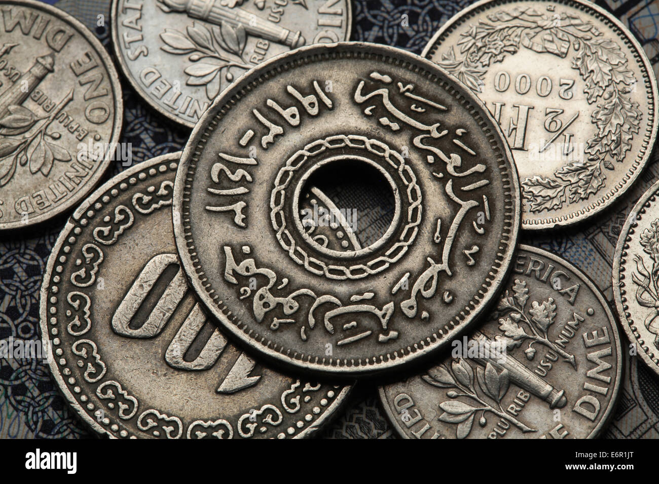 Egyptian coins hi-res stock photography and images - Alamy