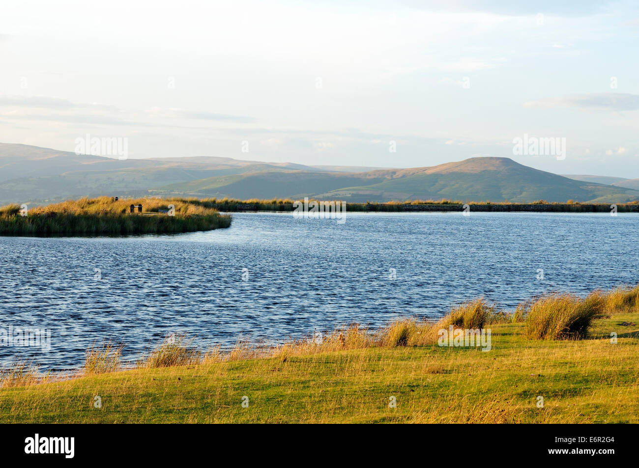 Evening Sun on Keepers Pond, Blorenge above Abergavenny Sugar Loaf