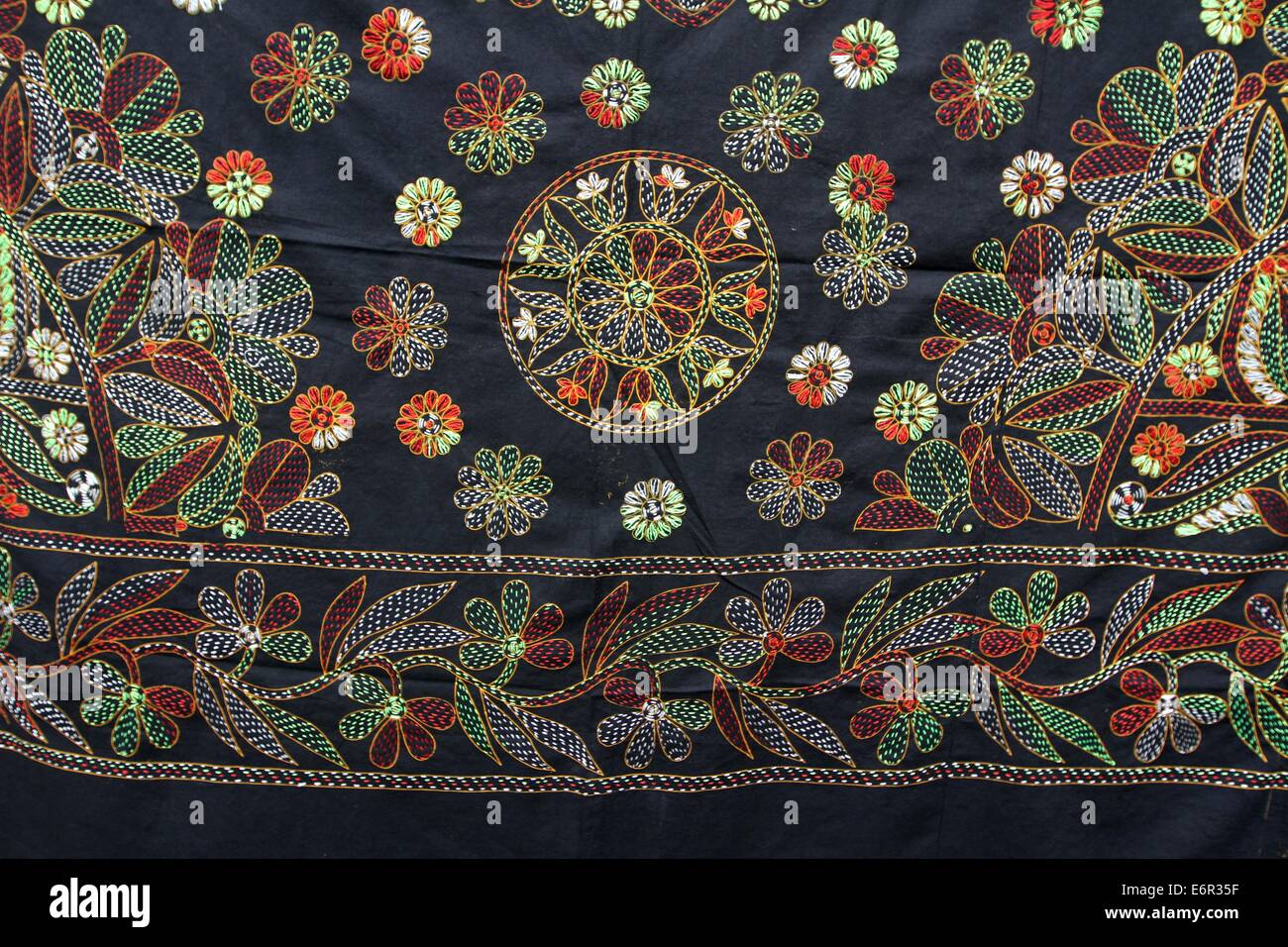 Contemporary Nakshi kantha in bangladesh. Nakshi kantha, book cover, color Stock Photo Alamy