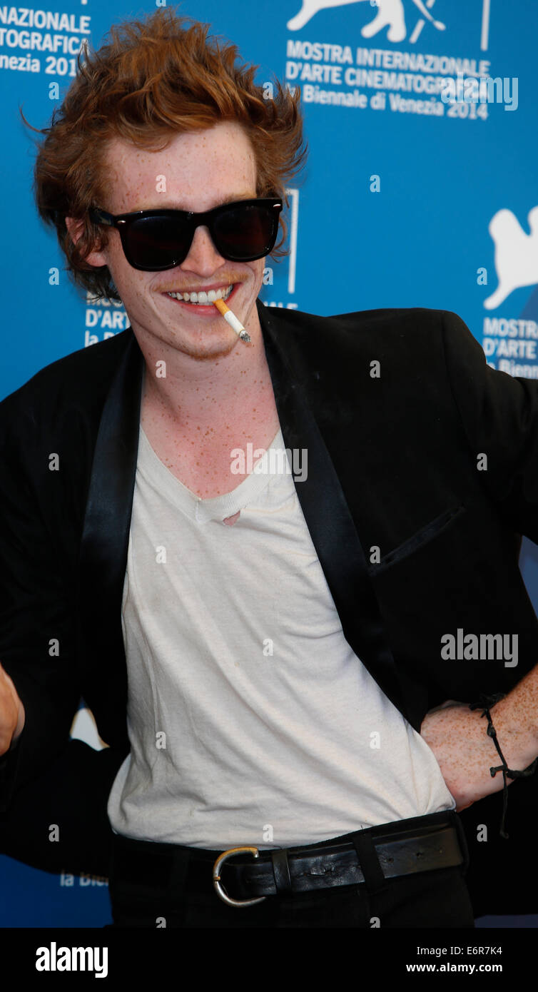 Venice, Italy. 29th Aug, 2014. Actor Caleb Landry Jones poses at the