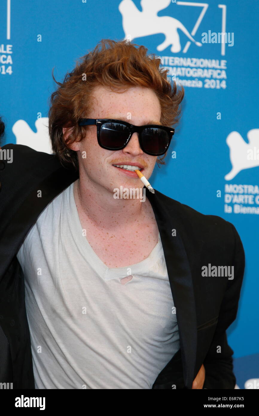 Venice, Italy. 29th Aug, 2014. Actor Caleb Landry Jones poses at the photocall of 'Heaven Knows