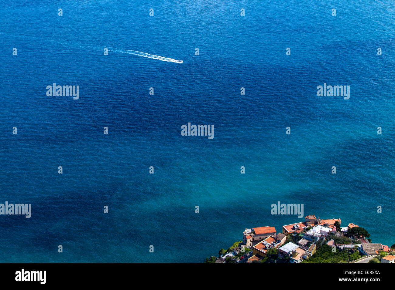 Amalfi sea view from the cliffside town of Ravello, Italy Stock Photo