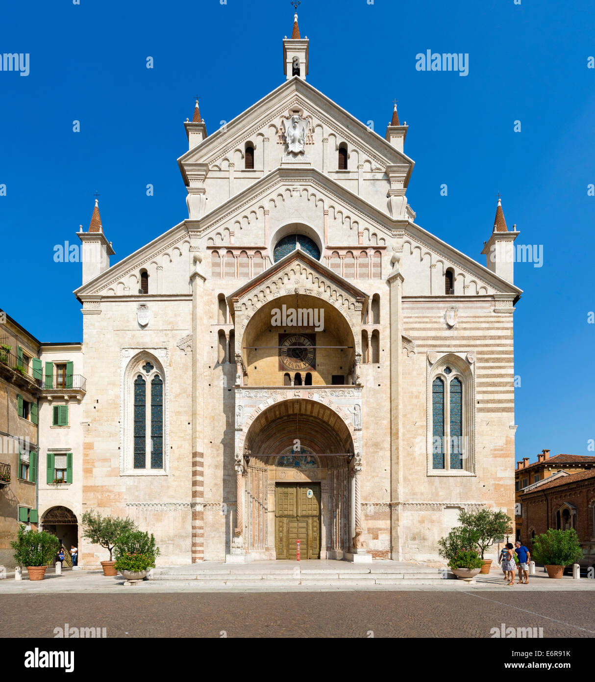 The Duomo di Verona (Cathedral of Santa Maria Matricolare), Verona, Veneto, Italy Stock Photo