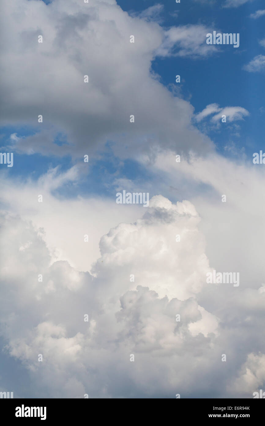 beautiful fluffy clouds in the sky Stock Photo - Alamy