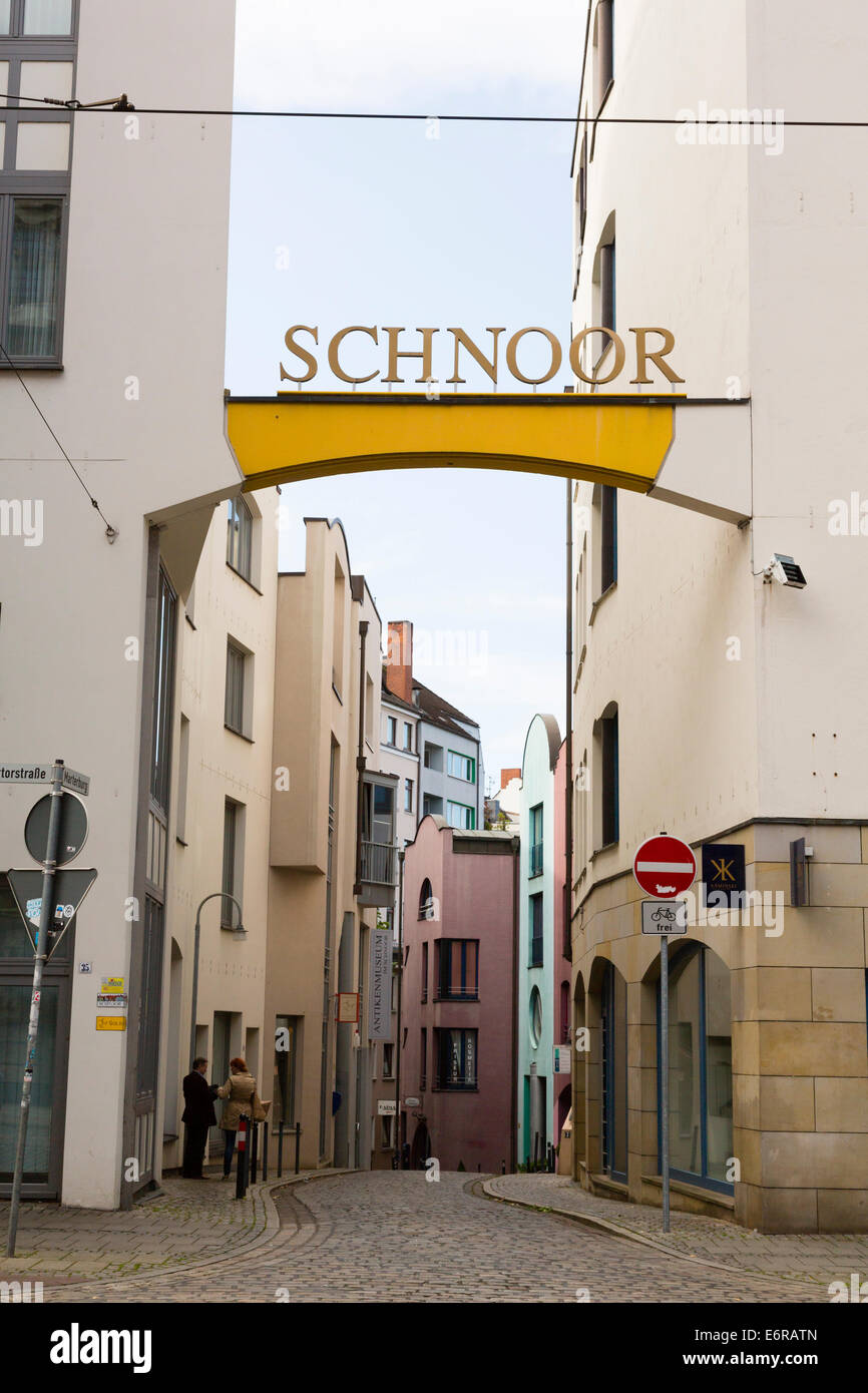 Schnoor Quarter, Bremen, Germany Stock Photo