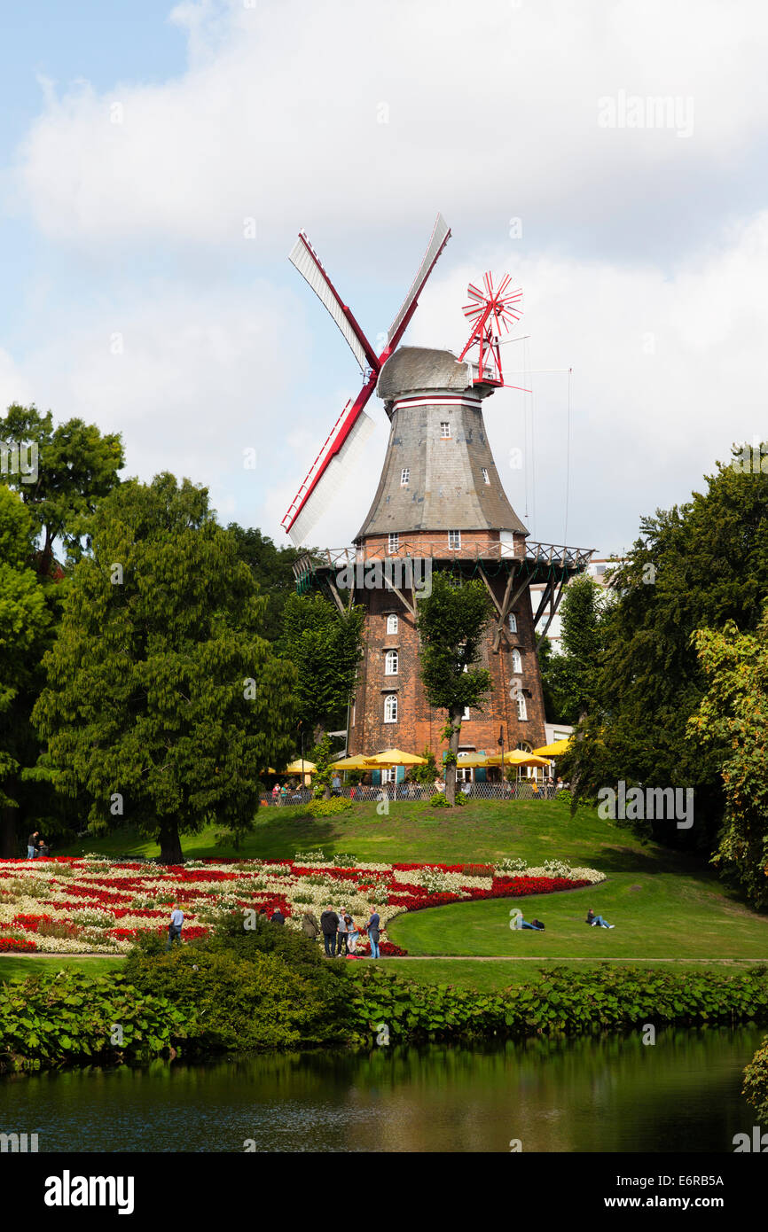 Windmill Am Wall. The last surviving windmill of 8 in Bremen Germany Stock  Photo - Alamy