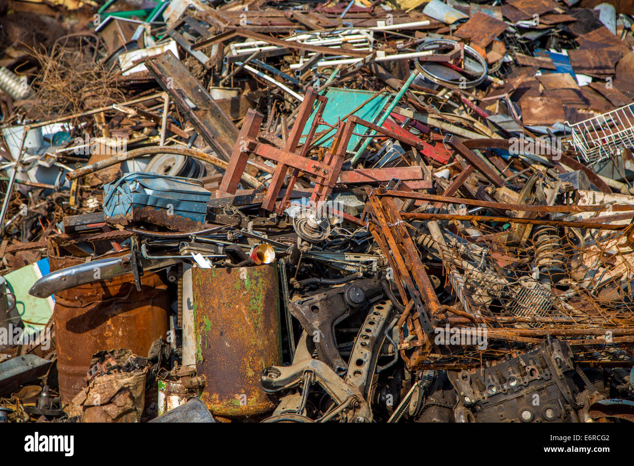 Garbage pile Stock Photo