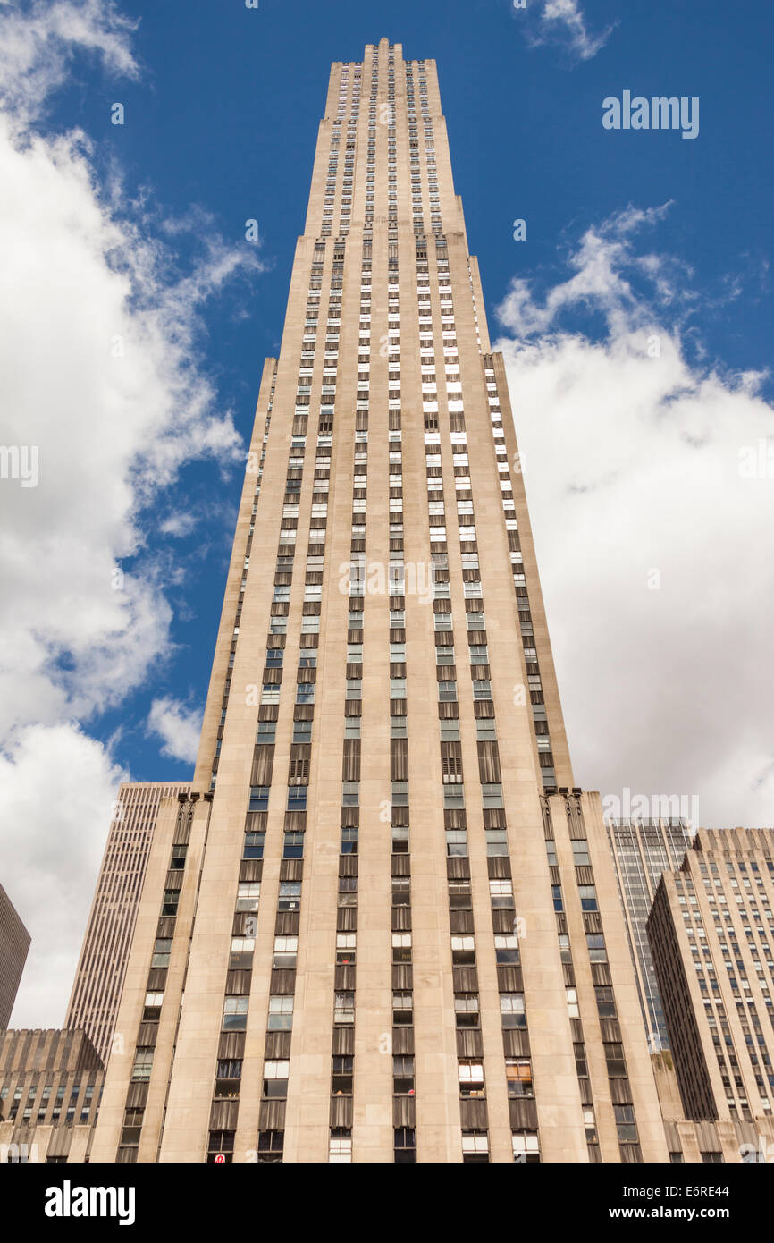 GE Building, Rockefeller Center, Manhattan, New York City, New York, USA Stock Photo