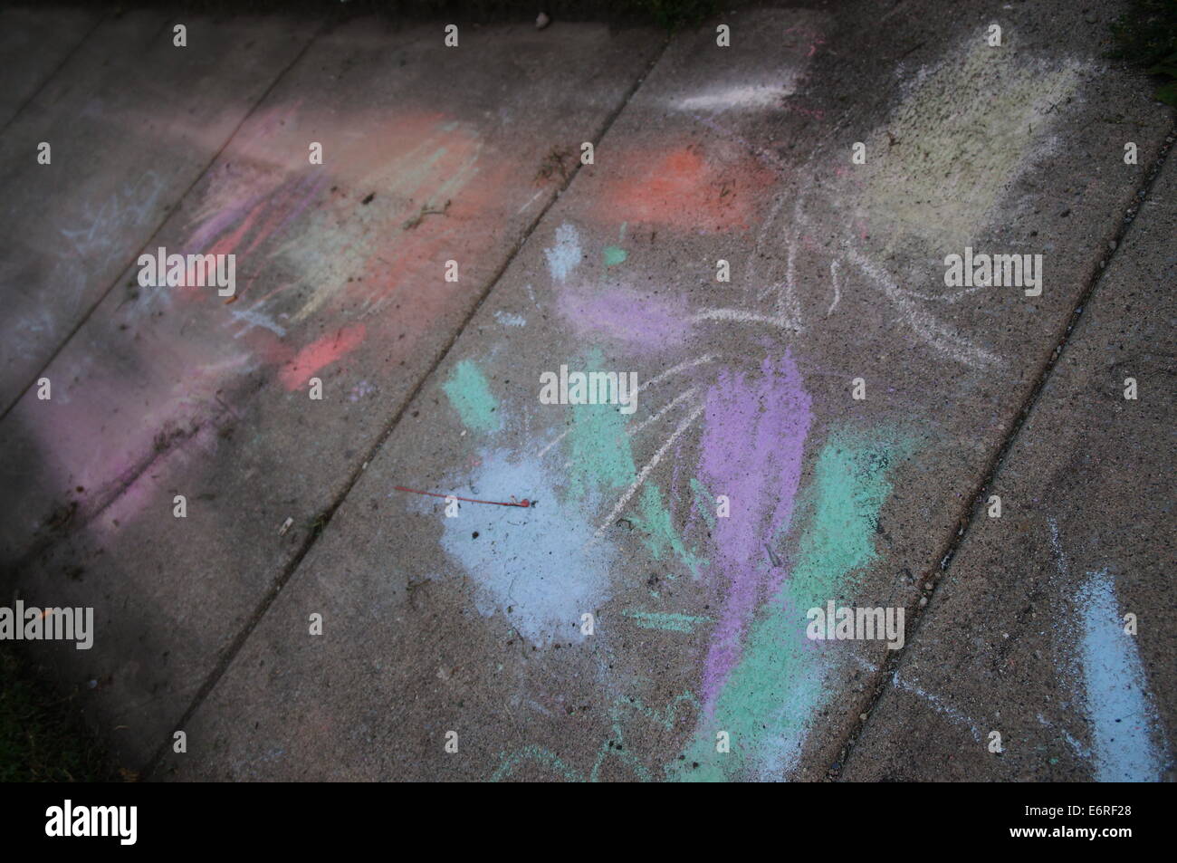 Sidewalk chalk art Stock Photo - Alamy