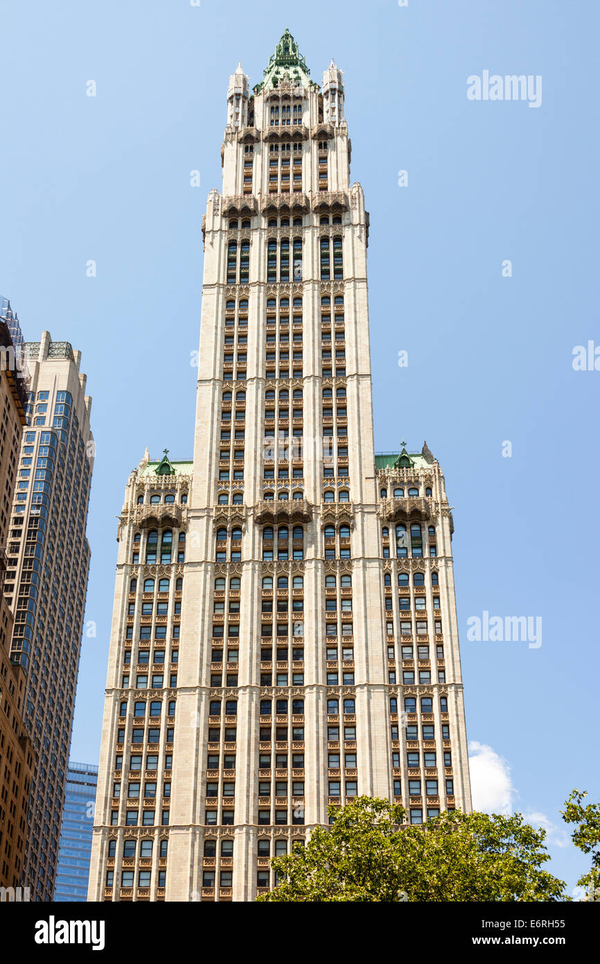 Woolworth Building, 233 Broadway, Manhattan, New York City, New York ...