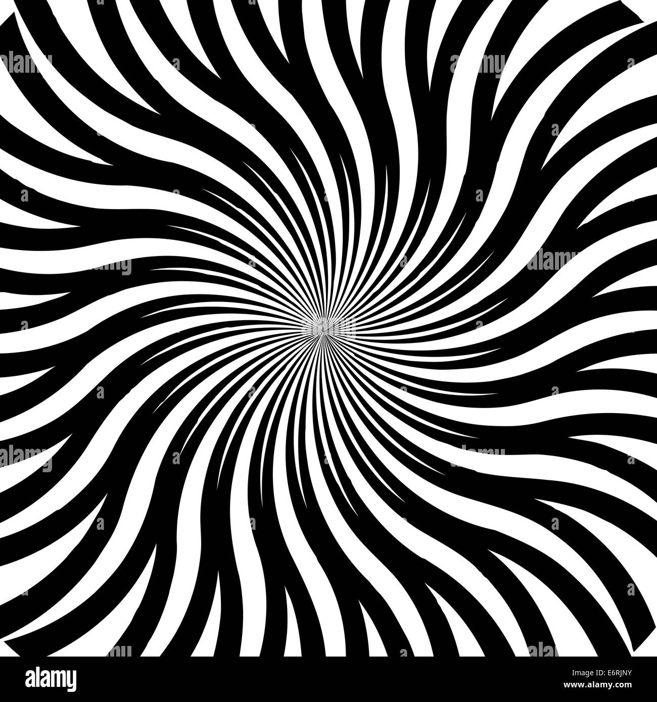 Black And White Abstract Psychedelic Art Background Vector Illu