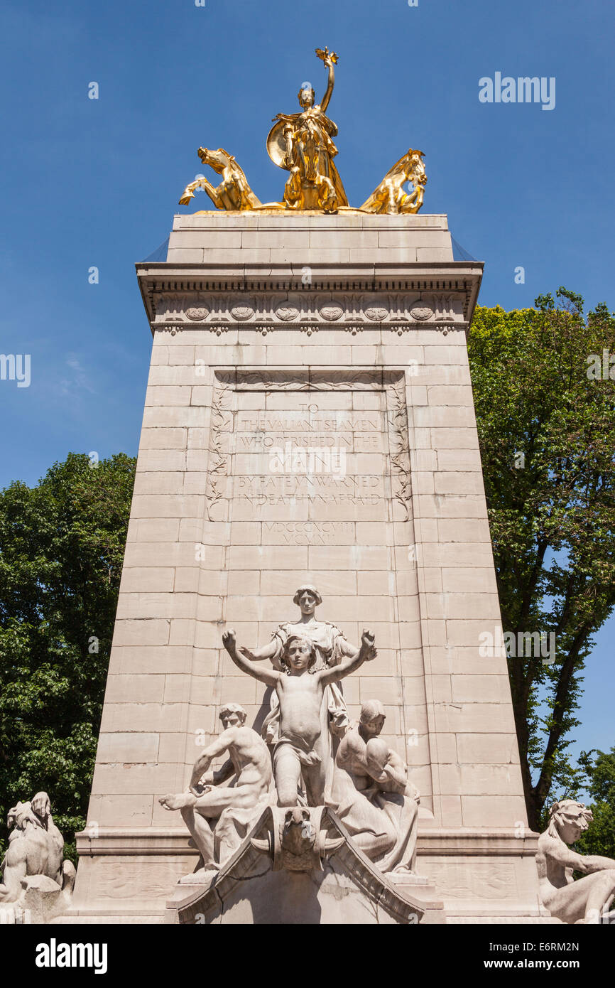 Maine Monument, outside Merchants’ Gate, Central Park, Manhattan, New