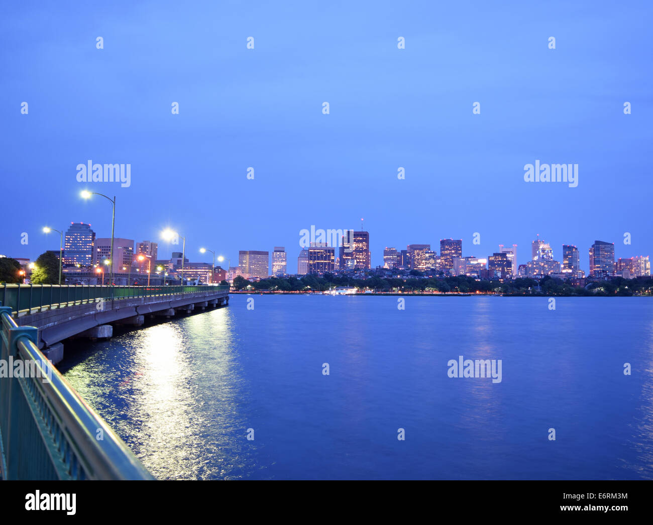 View of the Boston Skyline Stock Photo