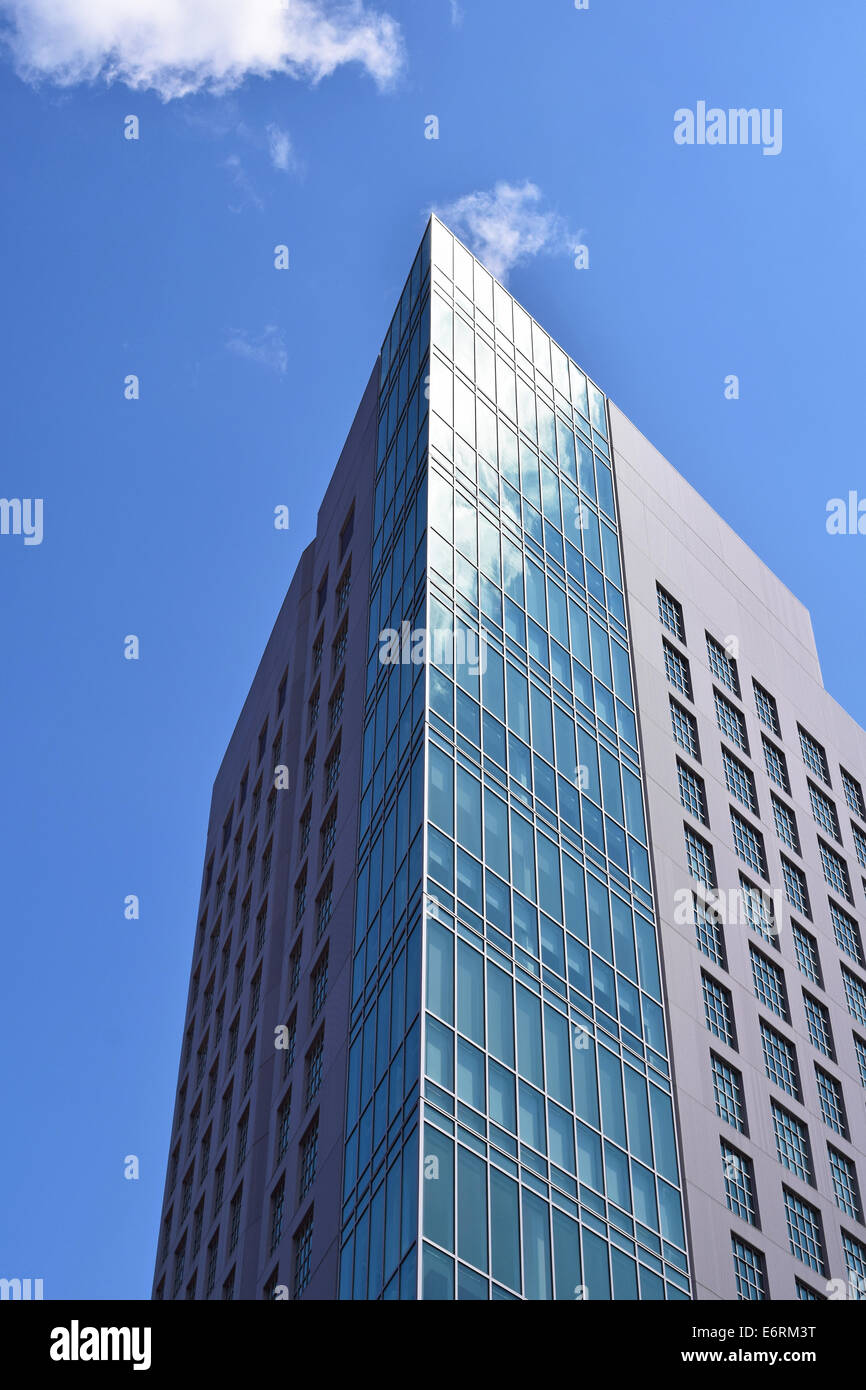 Beautiful Modern Building Exterior in Boston, MA Stock Photo