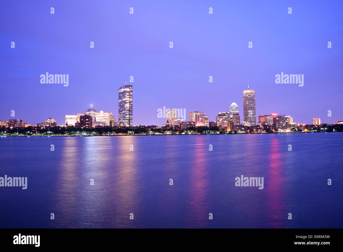 View of the Boston Skyline Stock Photo