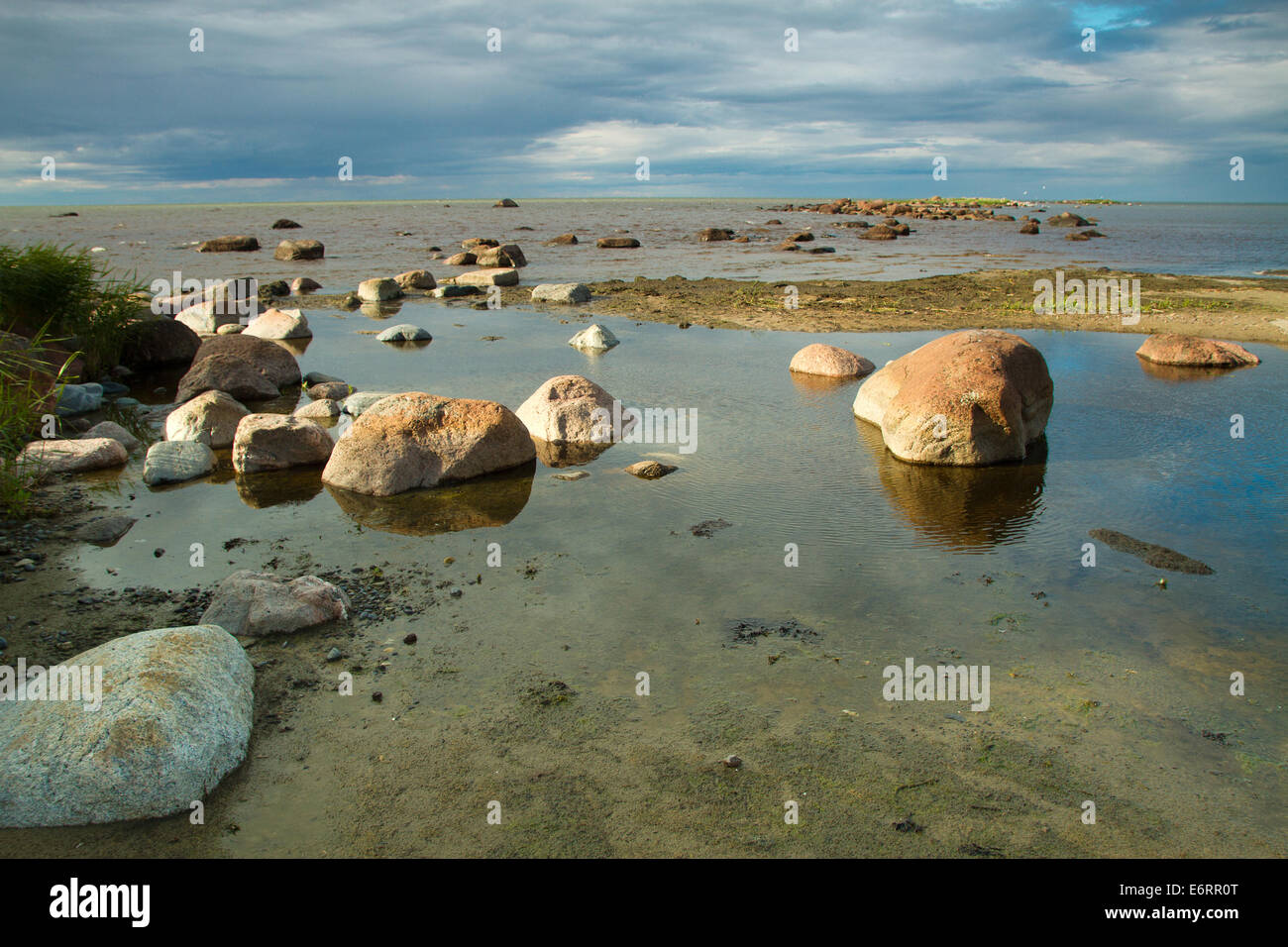rocks into the sea. scenic spots in Europe Stock Photo - Alamy