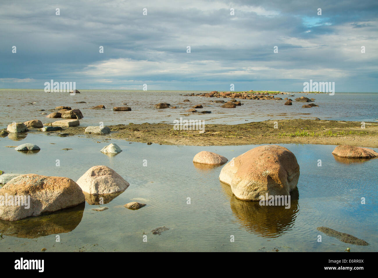 rocks into the sea. scenic spots in Europe Stock Photo - Alamy