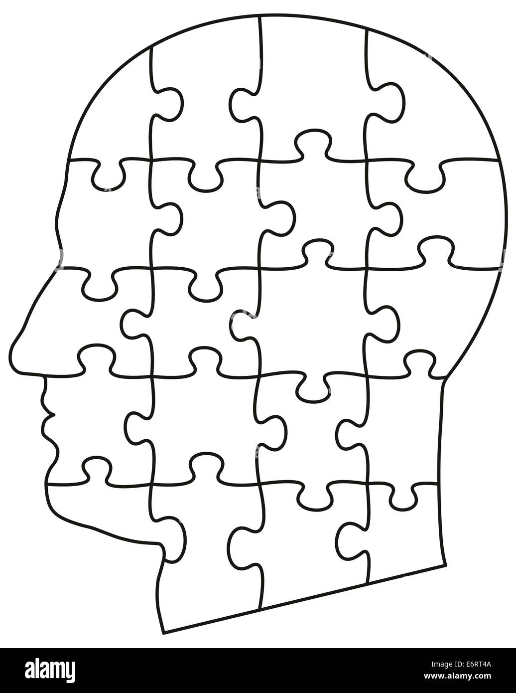 Puzzle head hi-res stock photography and images - Alamy