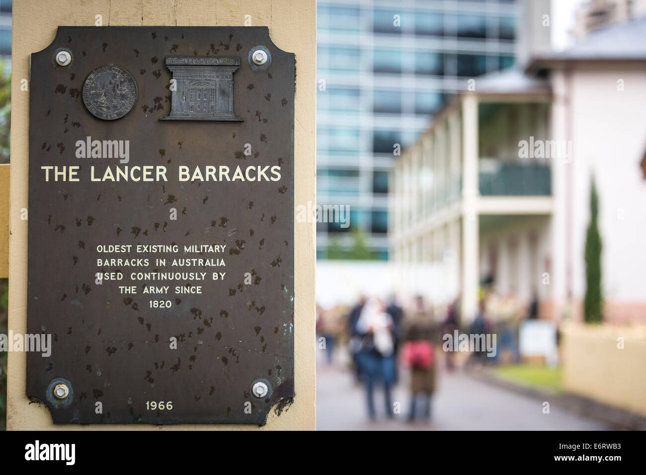 .Open Day Royal NSW Lancers Parramatta Barracks. In 1897 when the NSW Lancer Regiment occupied the Barracks whivh were established in Parramatta in 1820 to house the garrisoned British troops. Stock Photo