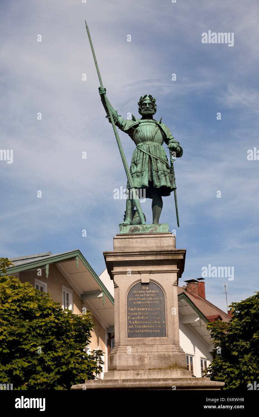 Kaspar Winzerer III monument in Bad Tölz, Bavaria, Germany, Europe Stock Photo