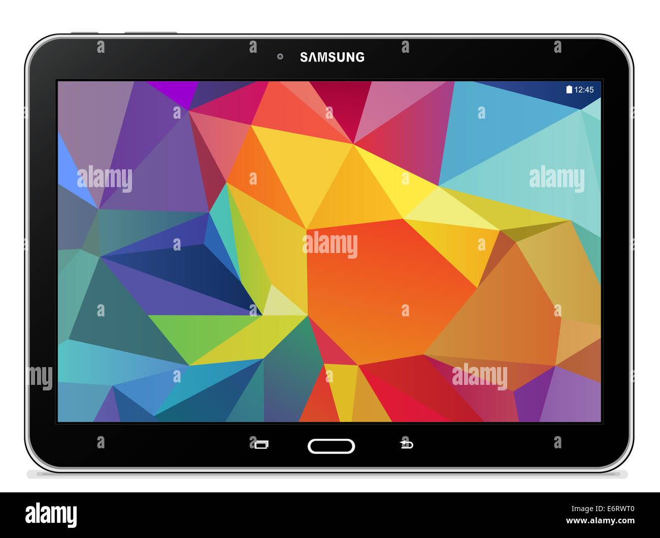 Samsung Galaxy Tab 4 10.1 LTE black Stock Photo