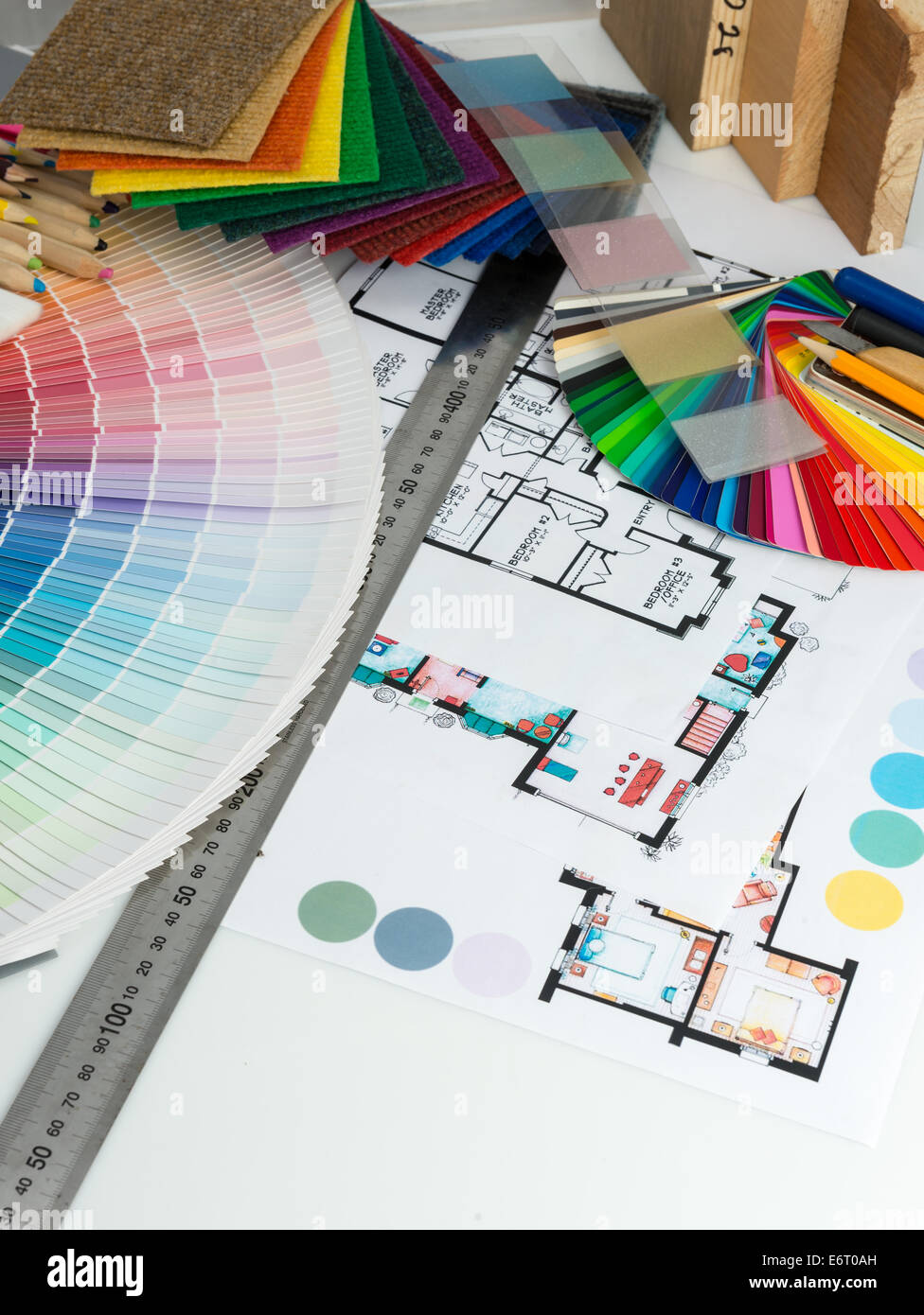 Interior design series paint color hires stock photography and images