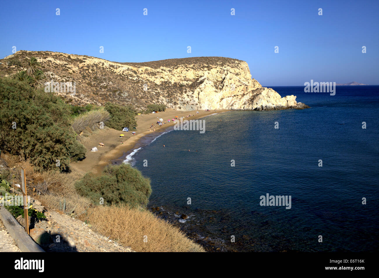 The Kleisidi beach. Anafi, Cyclades, Greece. Stock Photo