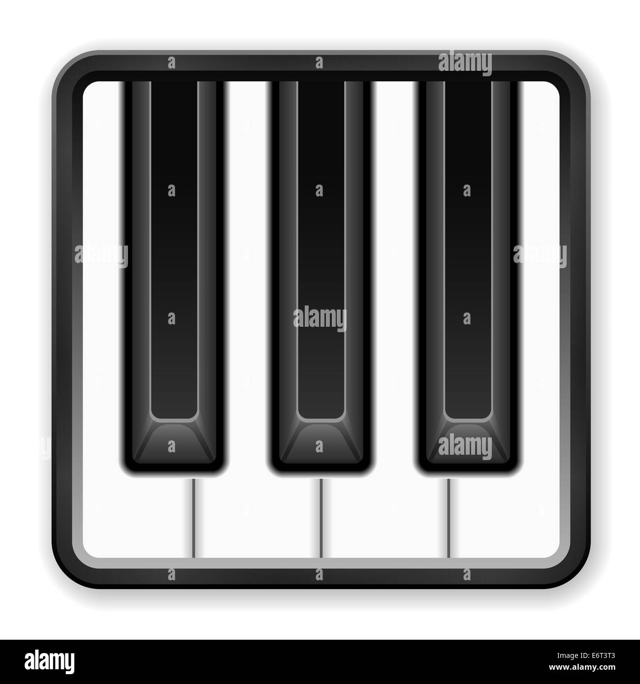 Music icon on a white background Stock Photo - Alamy
