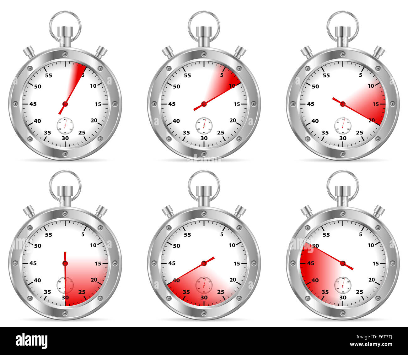 Stopwatch on a white background. Vector illustration Stock Photo - Alamy