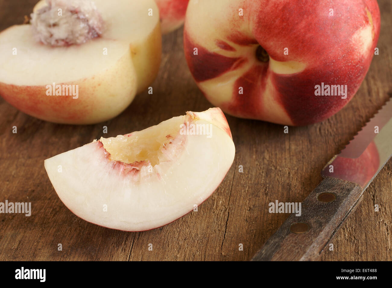 White flesh nectarines a delicately flavoured variant of the more usual