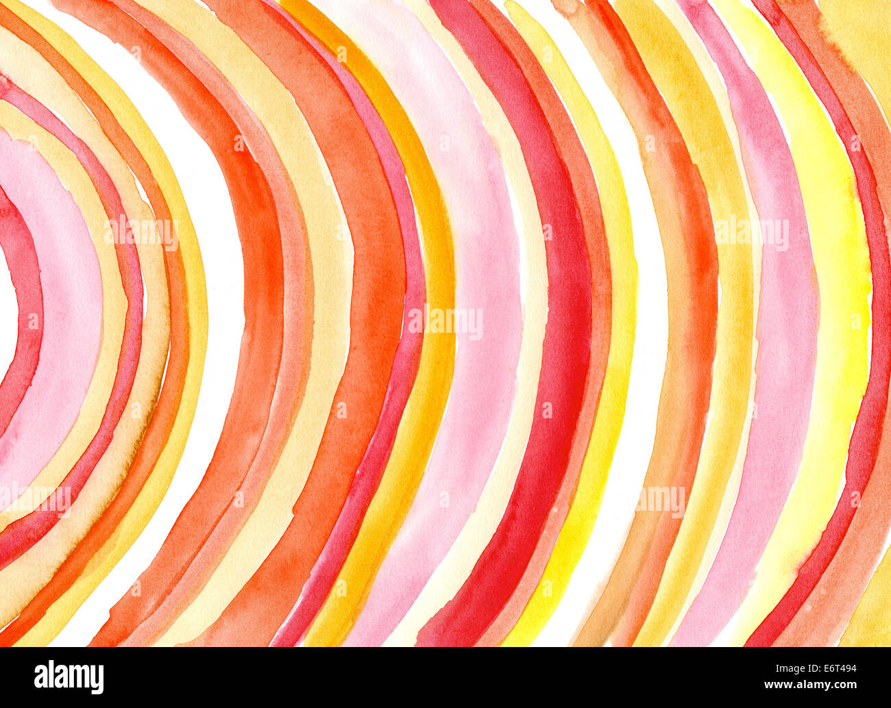 Watercolor curves Stock Photo