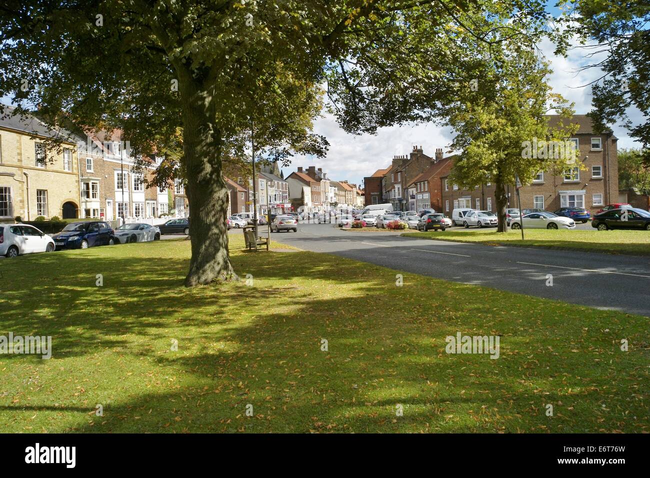 Stokesley High Street from West Green Stock Photo Alamy