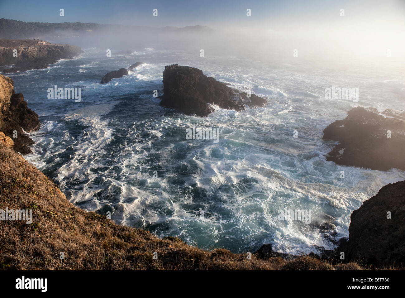 Coastal Landscape near Mendocino, California, USA Stock Photo