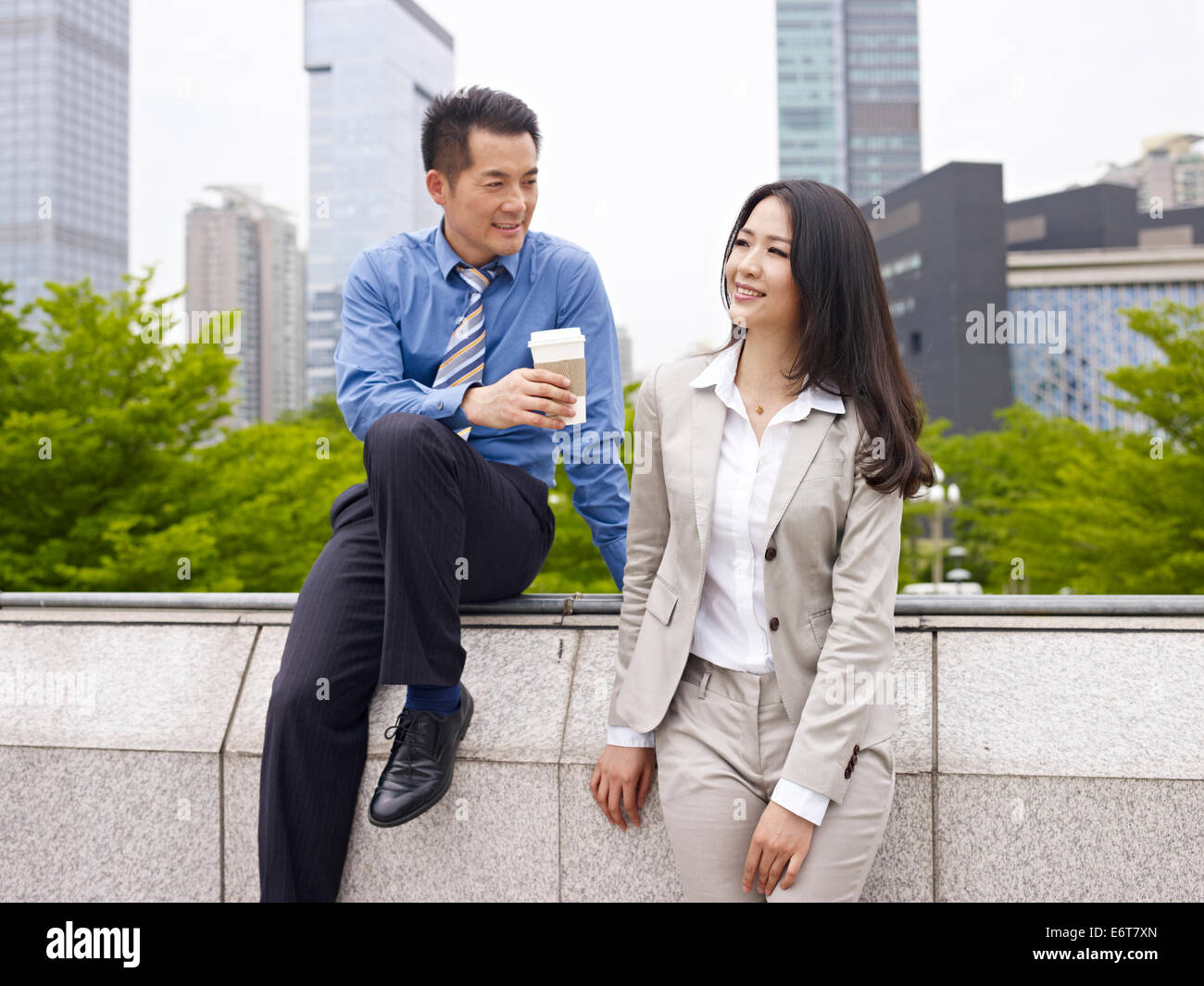 asian businesspeople Stock Photo