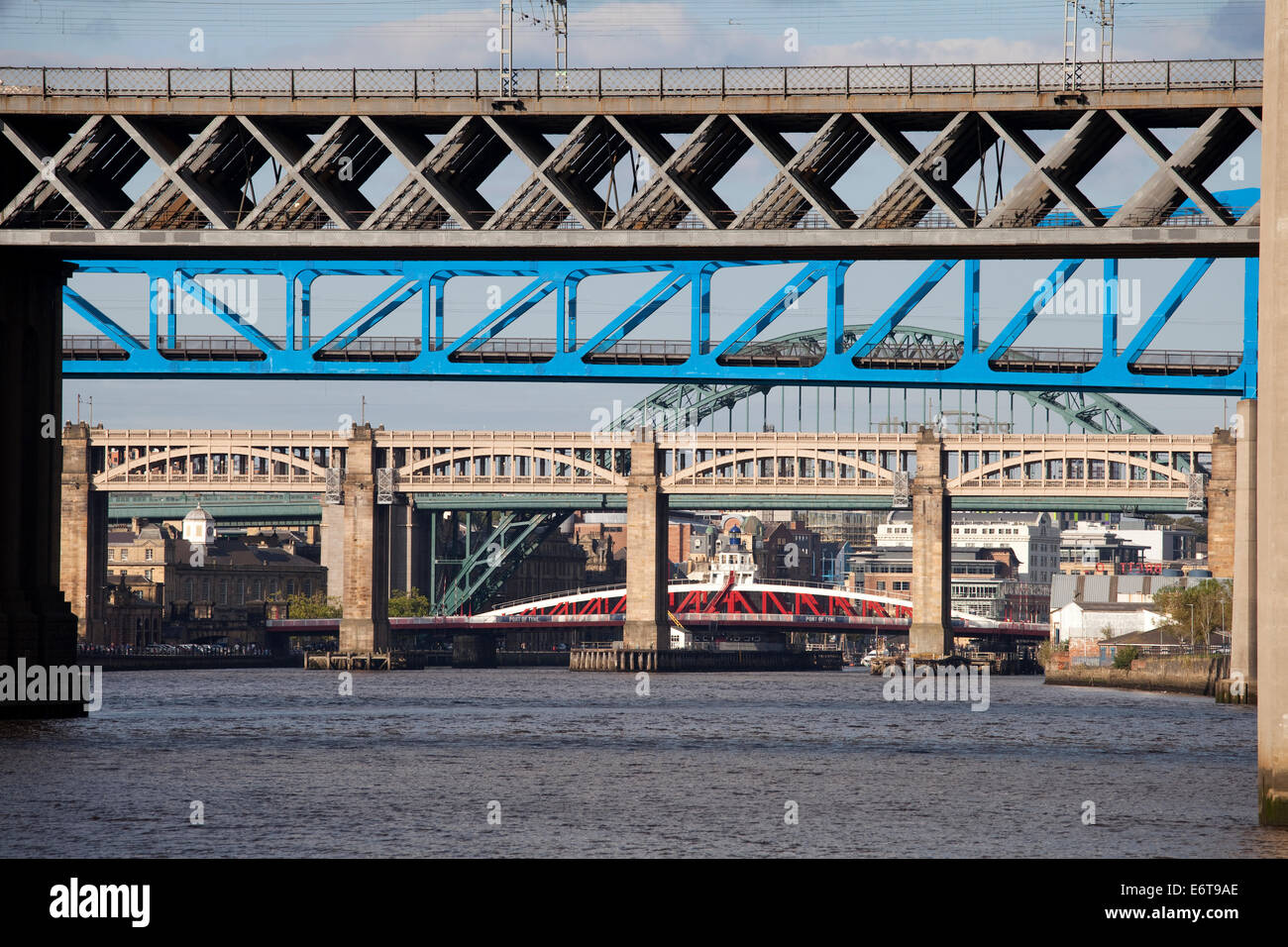 Bridges on the river Tyne Stock Photo