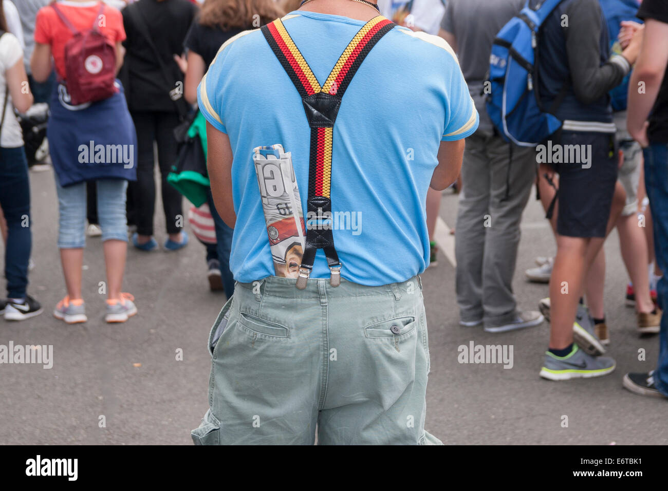 German colored Colors Braces Berlin Germany Stock Photo Alamy